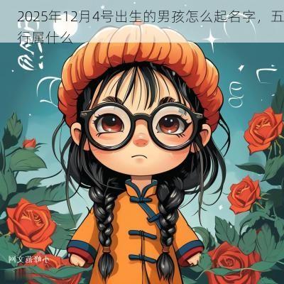 2025年12月4号出生的男孩怎么起名字，五行属什么