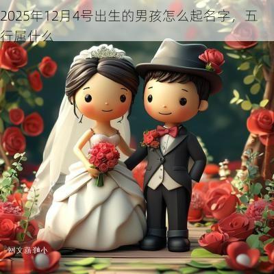 2025年12月4号出生的男孩怎么起名字，五行属什么