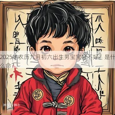 2025年农历九月初六出生男宝宝好不好？是什么命？