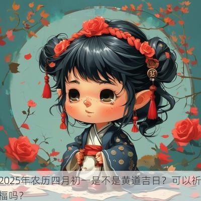 2025年农历四月初一是不是黄道吉日？可以祈福吗？