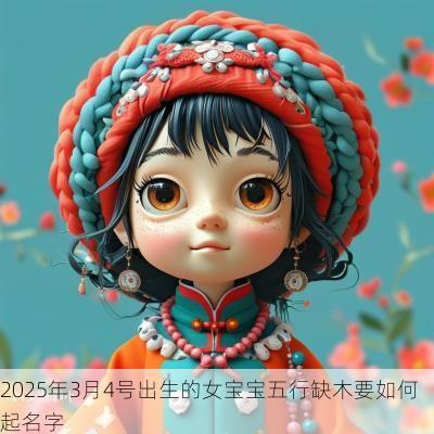 2025年3月4号出生的女宝宝五行缺木要如何起名字