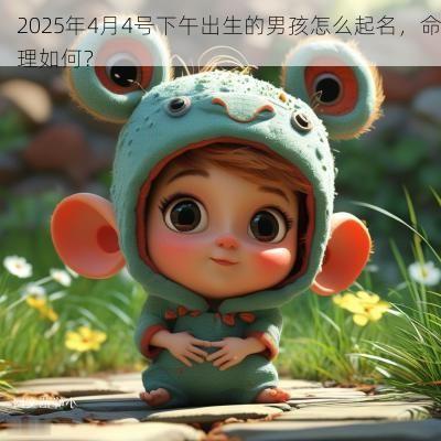 2025年4月4号下午出生的男孩怎么起名，命理如何？