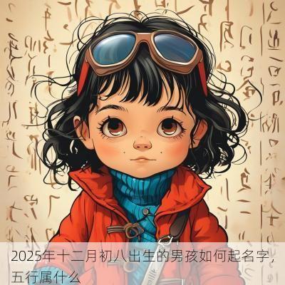 2025年十二月初八出生的男孩如何起名字，五行属什么