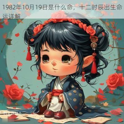 1982年10月19日是什么命，十二时辰出生命运详解