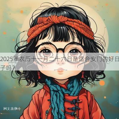2025年农历十一月二十六日是适合安门的好日子吗？