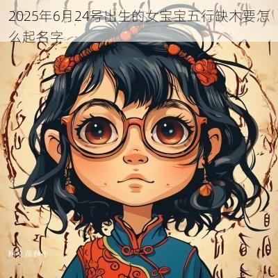2025年6月24号出生的女宝宝五行缺木要怎么起名字