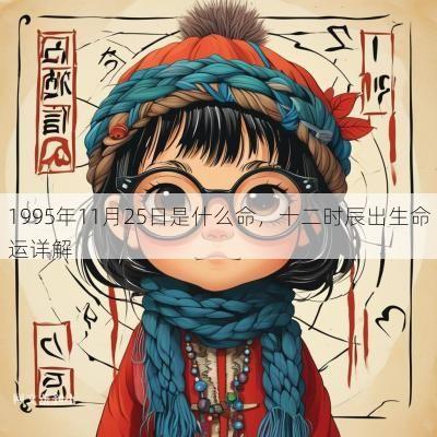 1995年11月25日是什么命，十二时辰出生命运详解