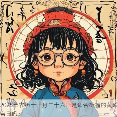 2025年农历十一月二十六日是适合祈福的黄道吉日吗？