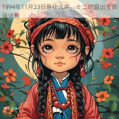1994年11月23日是什么命，十二时辰出生命运详解