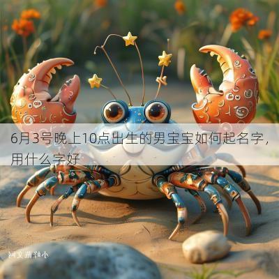 6月3号晚上10点出生的男宝宝如何起名字，用什么字好