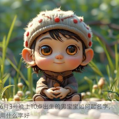 6月3号晚上10点出生的男宝宝如何起名字，用什么字好