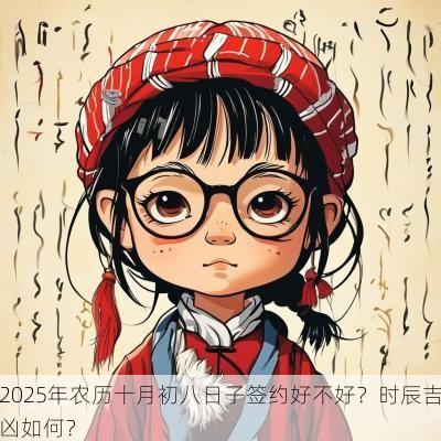 2025年农历十月初八日子签约好不好？时辰吉凶如何？
