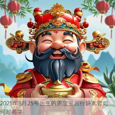 2025年8月25号出生的男宝宝五行缺木要如何起名字