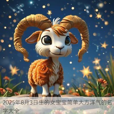 2025年8月3日生的女宝宝简单大方洋气的名字大全