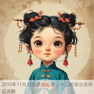 2010年11月15日是什么命，十二时辰出生命运详解