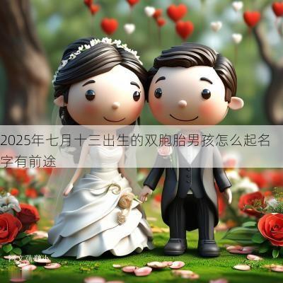 2025年七月十三出生的双胞胎男孩怎么起名字有前途