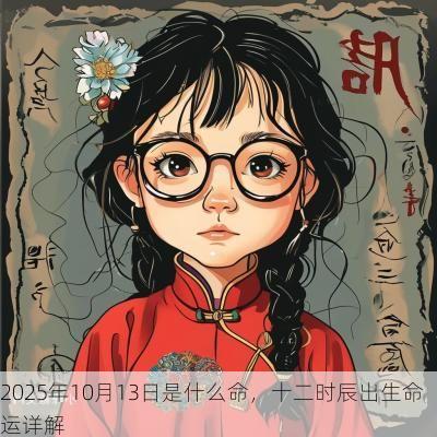 2025年10月13日是什么命，十二时辰出生命运详解