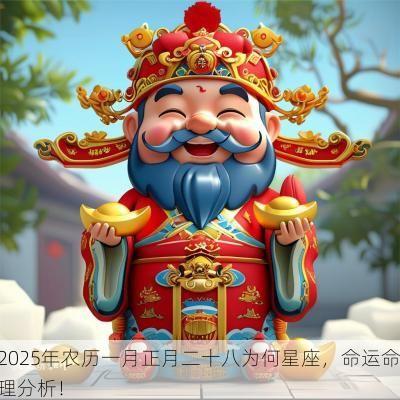 2025年农历一月正月二十八为何星座，命运命理分析！