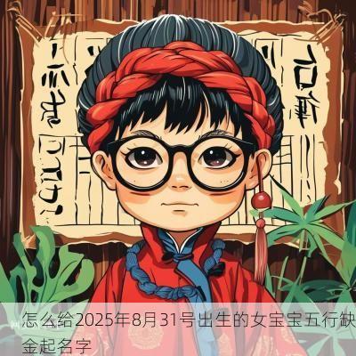 怎么给2025年8月31号出生的女宝宝五行缺金起名字