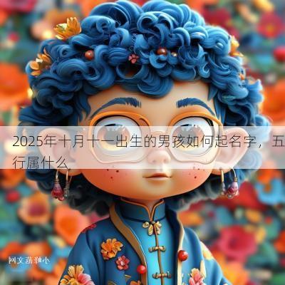 2025年十月十一出生的男孩如何起名字，五行属什么