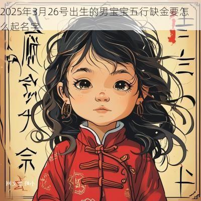 2025年3月26号出生的男宝宝五行缺金要怎么起名字