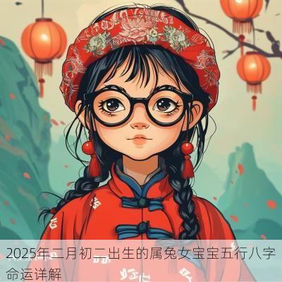 2025年二月初二出生的属兔女宝宝五行八字命运详解
