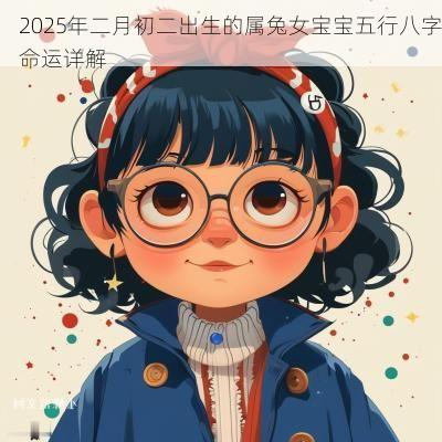 2025年二月初二出生的属兔女宝宝五行八字命运详解