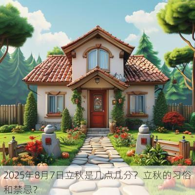 2025年8月7日立秋是几点几分？立秋的习俗和禁忌？