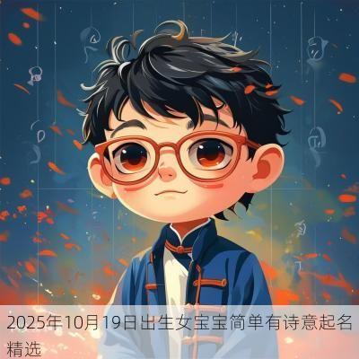 2025年10月19日出生女宝宝简单有诗意起名精选