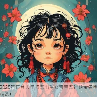 2025年正月大年初五出生女宝宝五行缺金名字精选！