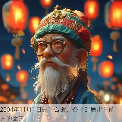 2004年11月1日是什么命，各个时辰出生的人的命运