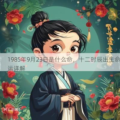 1985年9月23日是什么命，十二时辰出生命运详解