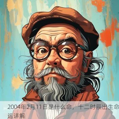 2004年2月11日是什么命，十二时辰出生命运详解
