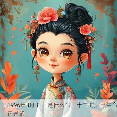 1996年3月31日是什么命，十二时辰出生命运详解