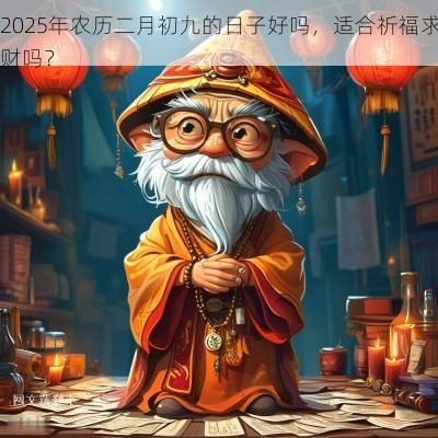 2025年农历二月初九的日子好吗，适合祈福求财吗？