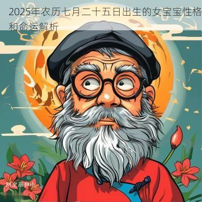 2025年农历七月二十五日出生的女宝宝性格和命运解析
