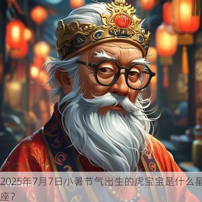 2025年7月7日小暑节气出生的虎宝宝是什么星座？