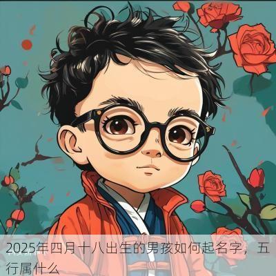 2025年四月十八出生的男孩如何起名字，五行属什么