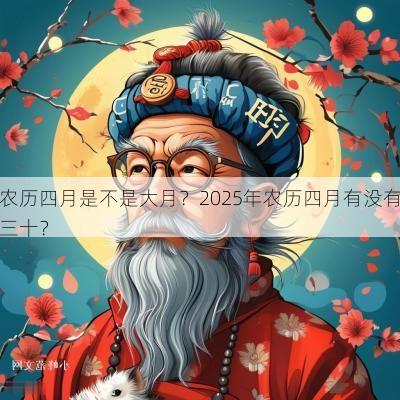 农历四月是不是大月？2025年农历四月有没有三十？