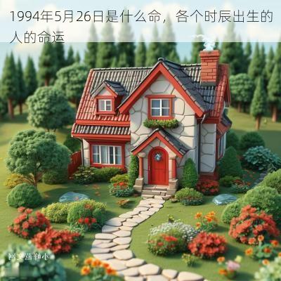 1994年5月26日是什么命，各个时辰出生的人的命运