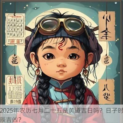 2025年农历七月二十五是黄道吉日吗？日子时辰吉凶？
