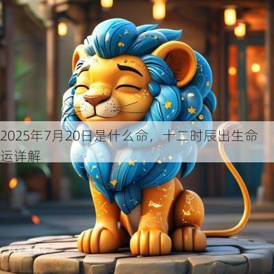 2025年7月20日是什么命，十二时辰出生命运详解