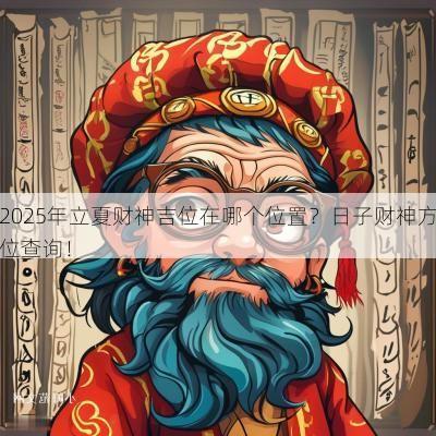 2025年立夏财神吉位在哪个位置？日子财神方位查询！