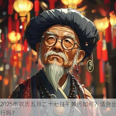 2025年农历五月二十七日子黄历如何？适合出行吗？