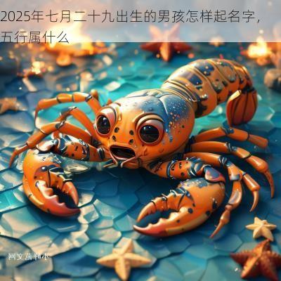 2025年七月二十九出生的男孩怎样起名字,五行属什么 2025年七月二十九出生的男孩怎样起名字,五行属什么
