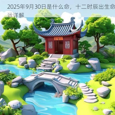2025年9月30日是什么命，十二时辰出生命运详解