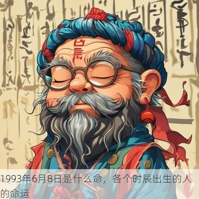 1993年6月8日是什么命，各个时辰出生的人的命运