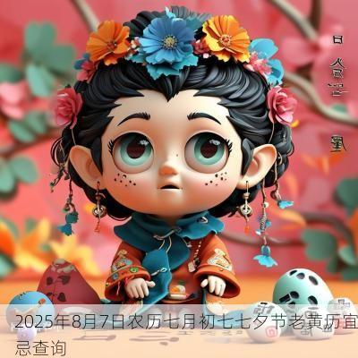 2025年8月7日农历七月初七七夕节老黄历宜忌查询