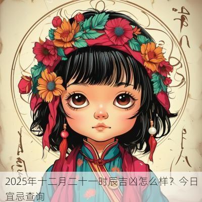 2025年十二月二十一时辰吉凶怎么样？今日宜忌查询