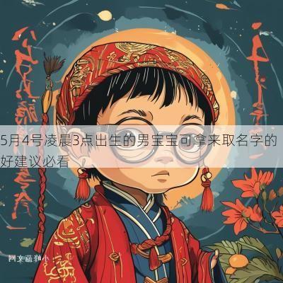 5月4号凌晨3点出生的男宝宝可拿来取名字的好建议必看